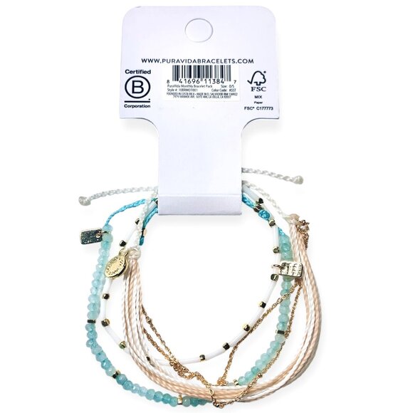 Pura Vida—Limited Edition 3pc Bracelet Style Pack *NWT* + Sticker Set - Picture 4 of 5